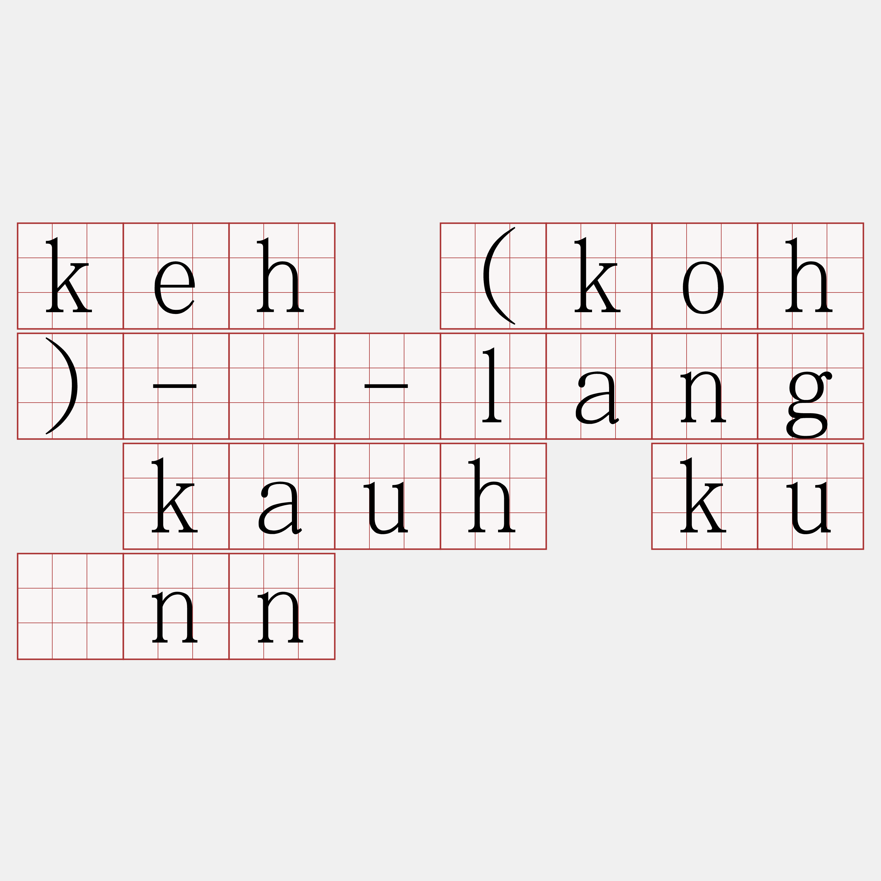 keh (koh)-ē-lang kauh kuānn